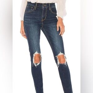 Levi’s High Rise Distressed Skinny Jeans